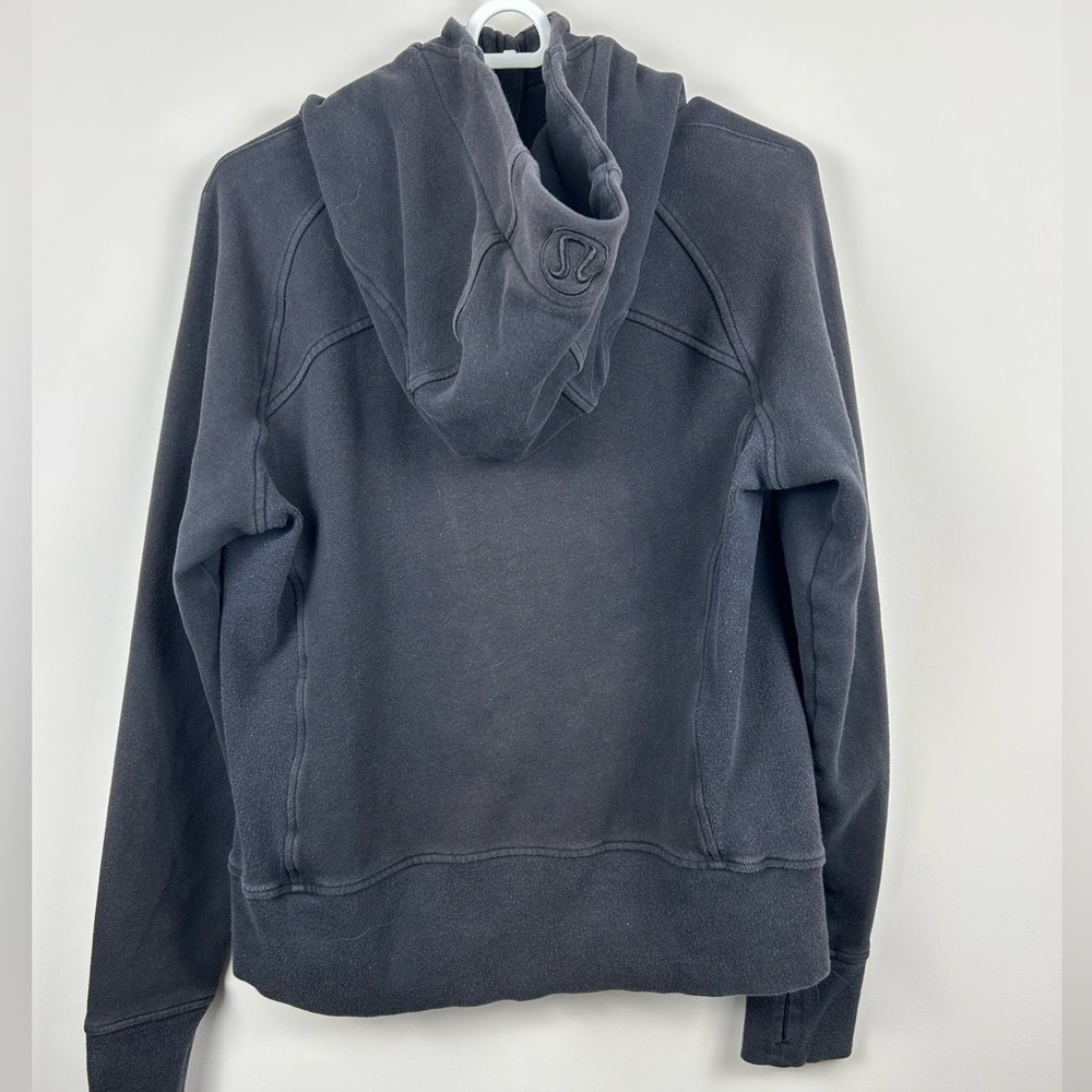 Lululemon Scuba Hoodie Full Zip Black Size 12 Fitted Athletic Jacket - Picture 3 of 12